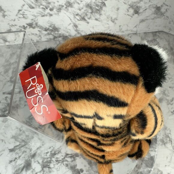 Tickles The Bengal Tiger Russ Berrie 16" Weighted Stuffed Animal Plush Vintage - Picture 8 of 12